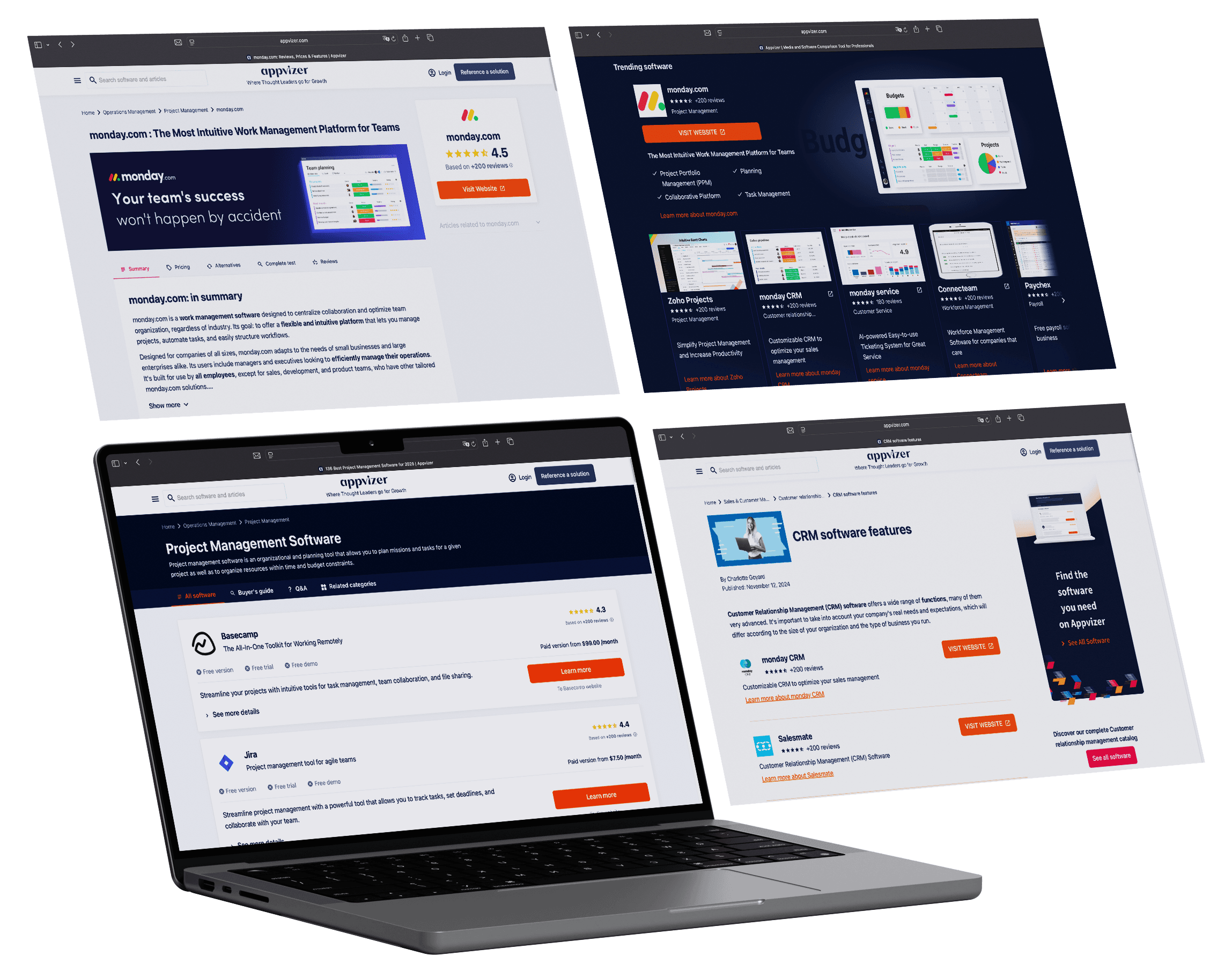 Appvizer Site Screenshots